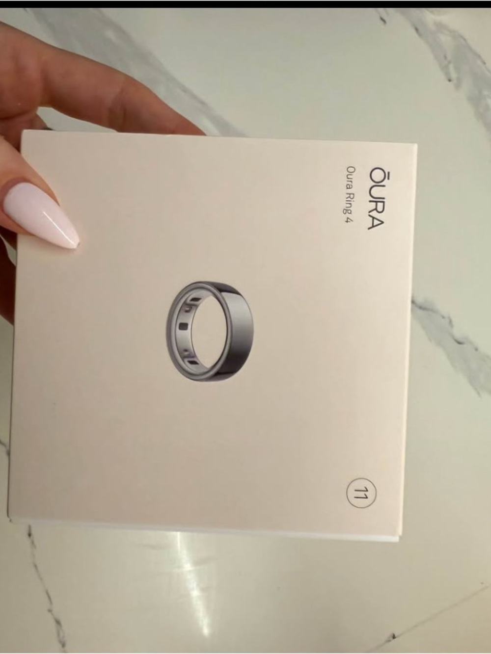 Oura Silver Ring 4 size 11 in Box